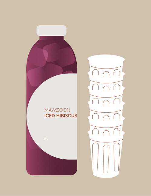 Iced Hibiscus 1L | كركديـه بـارد لتر1